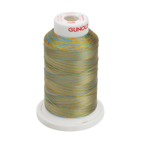 Gunold Embroidery Thread Sulky 40 - 1000m - 2246 Ombre (Multi) Colour Thread