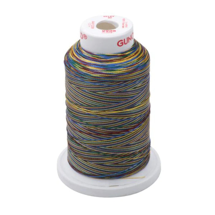 Gunold Embroidery Thread Sulky 40 - 1000m - 2208 Ombre (Multi) Colour Thread
