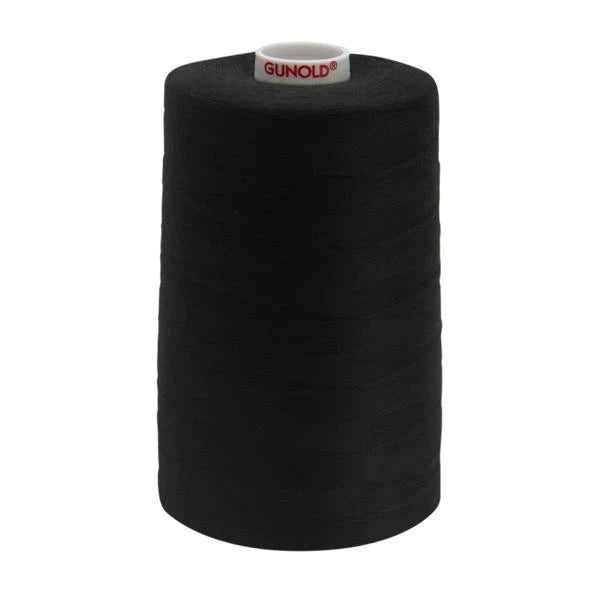 Gunold Bobby Syn 120 Embroidery Bobbin Thread – 10,000m (White / Black)