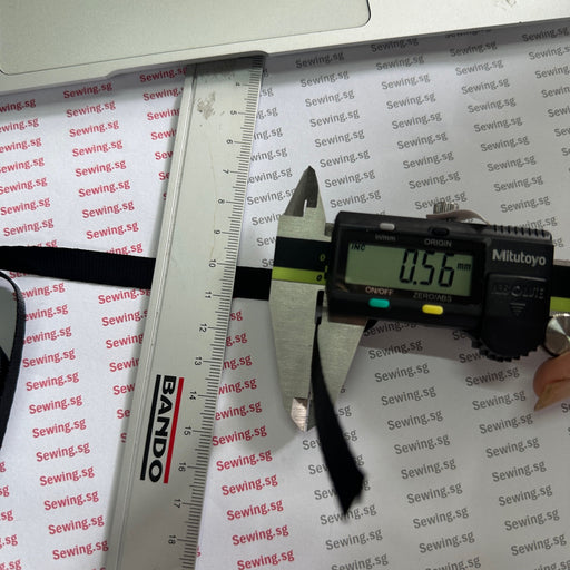 Measurement tools including a ruler and digital caliper on a 'Sewing.sg' branded background.