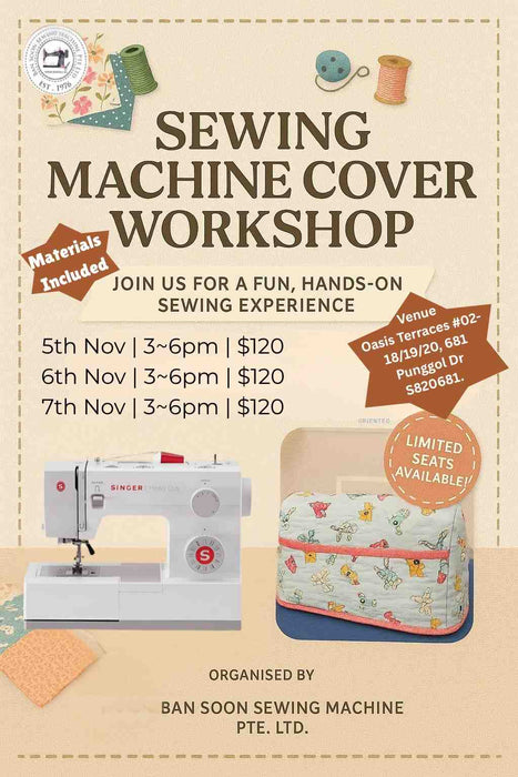 Hands-On Sewing Machine Cover Workshop | Craft Your Own Cover 4th Dec