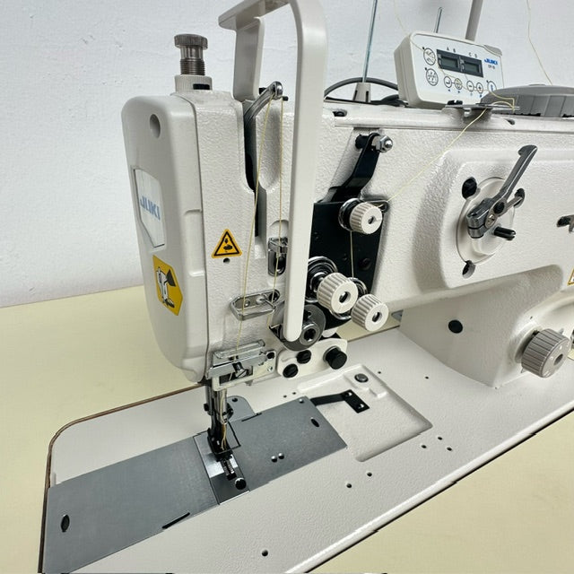 LU1510N70BBZZ / SC922AK / M51 / CP18C Walking Foot Sewing Machine with Servo Motor, Auto Lubrication, Thread Trim, Alternate Foot Lift (DL), M51N High-Torque AC Motor, SC-922AK Control Box, Complete with Tabletop and Stand