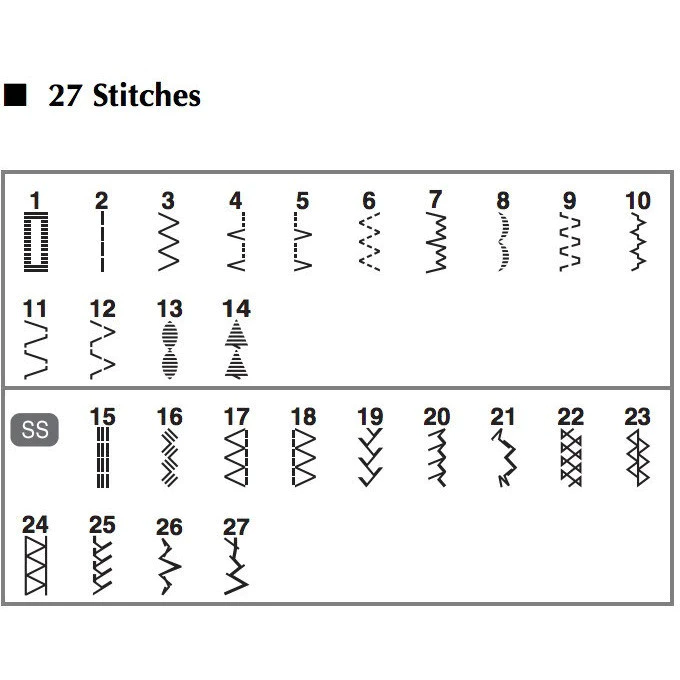 Brother AS2730S - Best Seller, Basic, Beginner Choice; 7.5kg weight