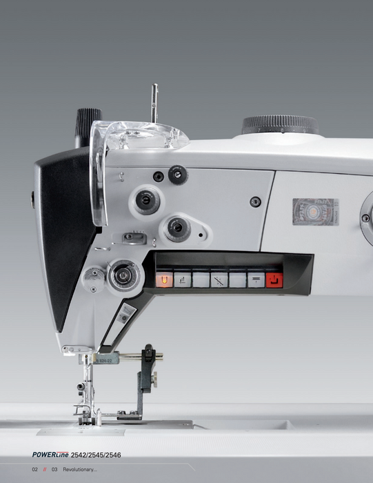 3 Point Feed, Single Needle Lockstitch; Upholstery & Technical fabrics stitching