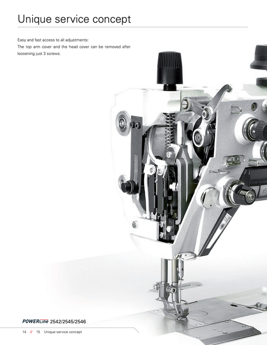 3 Point Feed, Single Needle Lockstitch; Upholstery & Technical fabrics stitching