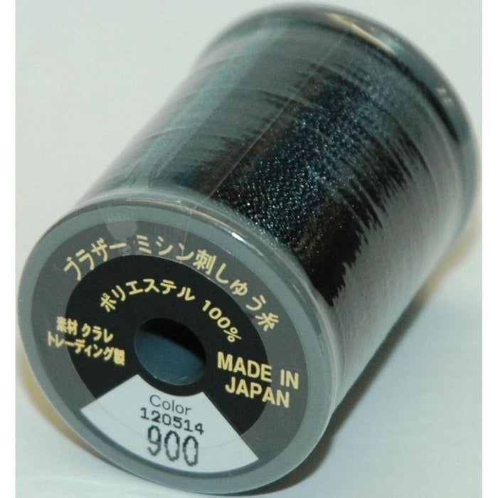Col. 900 Brother Embroidery Threads -Black