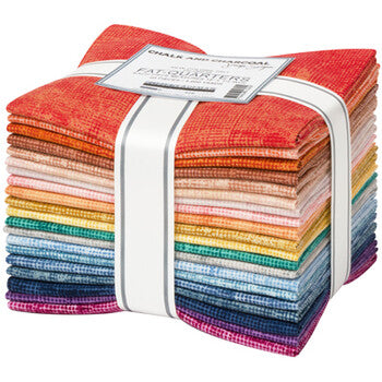 Chalk and Charcoal New Colours 2021 Collection by Robert Kaufman FAT QUARTERS BUNDLE COLLECTION