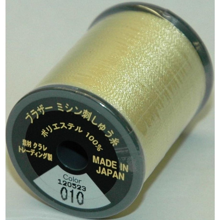 Col. 010 Brother Embroidery Threads - Cream Brown