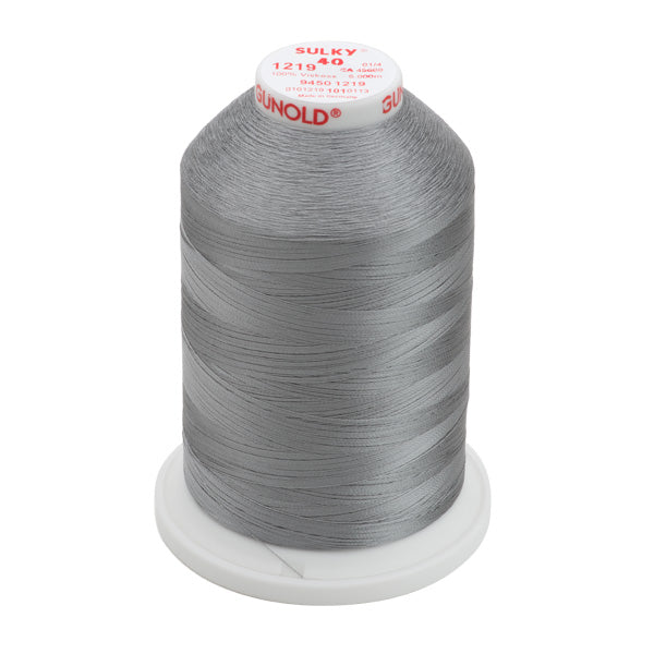 Gunold Rayon Embroidery Thread - Sulky 40 - 5000m - 1219 - Gray — Ban ...