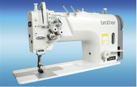 BROTHER T-8720C Twin Needle Lock Stitcher with Large Hook Sewing Machine With Servo Motor ,  Synchronizer( Without Thread Trimmer ) Complete Set With Table , Stand and Castor Wheels