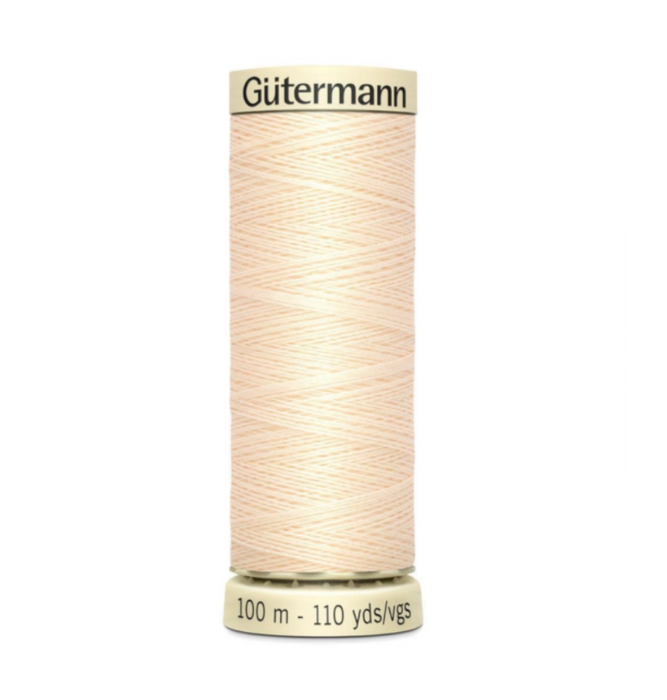 Col. 414 Gutermann Sew All Thread 100m Premium Quality 100% - Beige