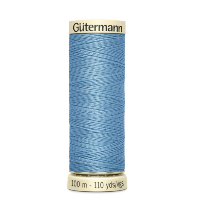 Col. 143 Gutermann Sew All Thread 100m Premium Quality 100% - Silk Blue