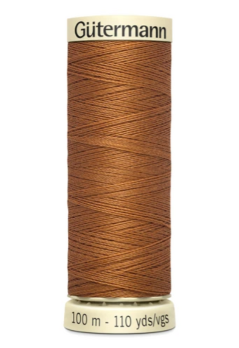 Col. 448 Gutermann Sew All Thread 100m Premium Quality 100% - Copper