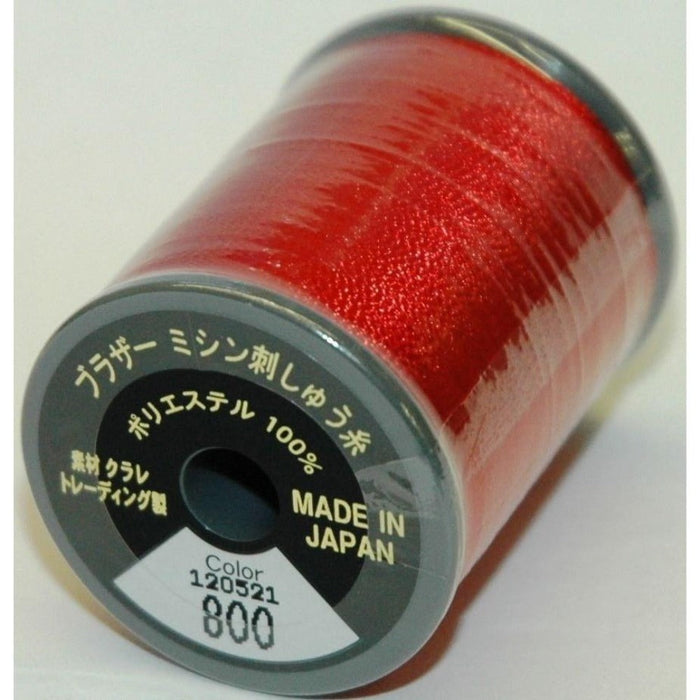 Col. 800 Brother Embroidery Threads - Red