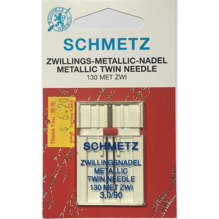 Schmetz Metallic Twin Needles 3.0/90