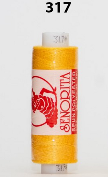 Senorita Sewing Threads (250m) - Col: 300 - 322