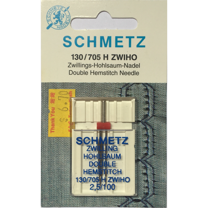 Schmetz Double Hemstitch Wing Needles