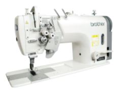 BROTHER T-8750C Twin Needle Split Needle Bar Lock Stitcher with Large Hook Sewing Machine With Servo Motor , Synchronizer ( Without Thread Trimmer )