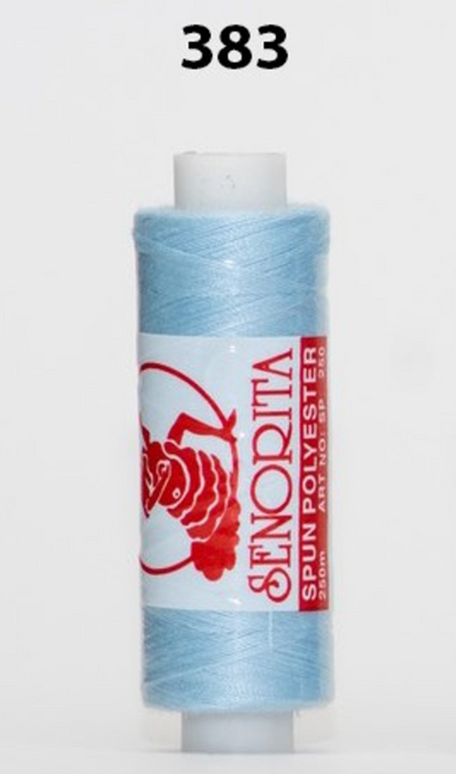 Senorita Sewing Threads (250m) - Col: 371 - 394