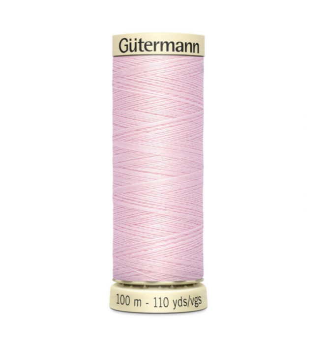 Col. 372 Gutermann Sew All Thread 100m Premium Quality 100% - Pale Pink