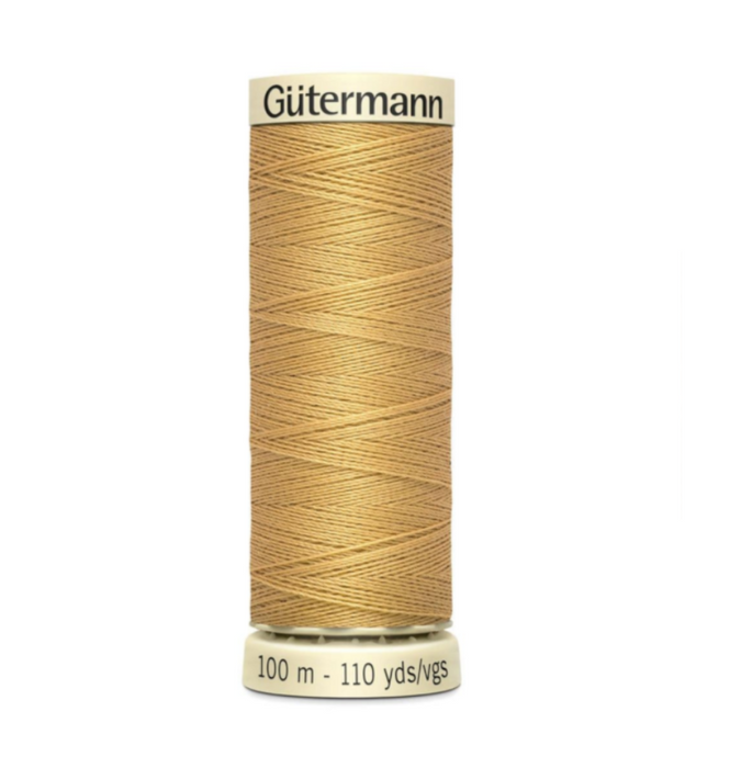 Col. 893 Gutermann Sew All Thread 100m Premium Quality 100% - Dull Yellow