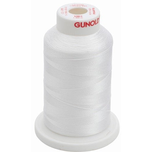 Gunold Embroidery Thread- POLY 40- 1000m- 61001-Bright White