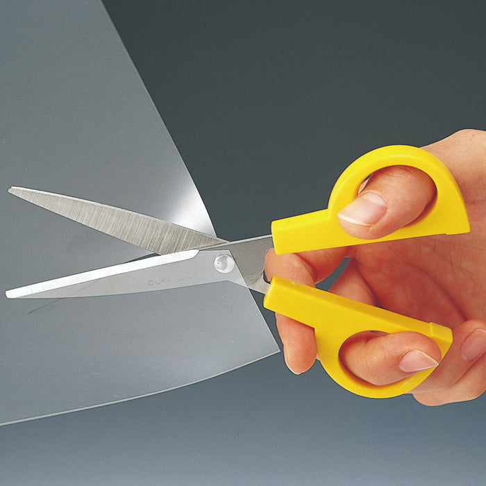 Olfa 169B G Cut Scissors - STAINLESS STEEL BEST to Cut Vinyl Sheets / Transparency Film Cuts without Slipping SCS-3