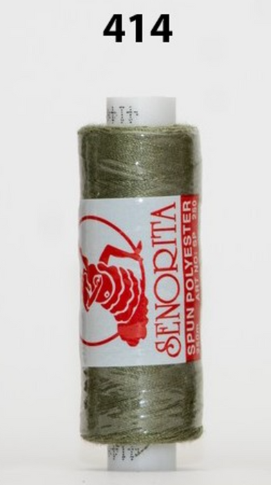 Senorita Sewing Threads (250m) - Col: 395 - 418