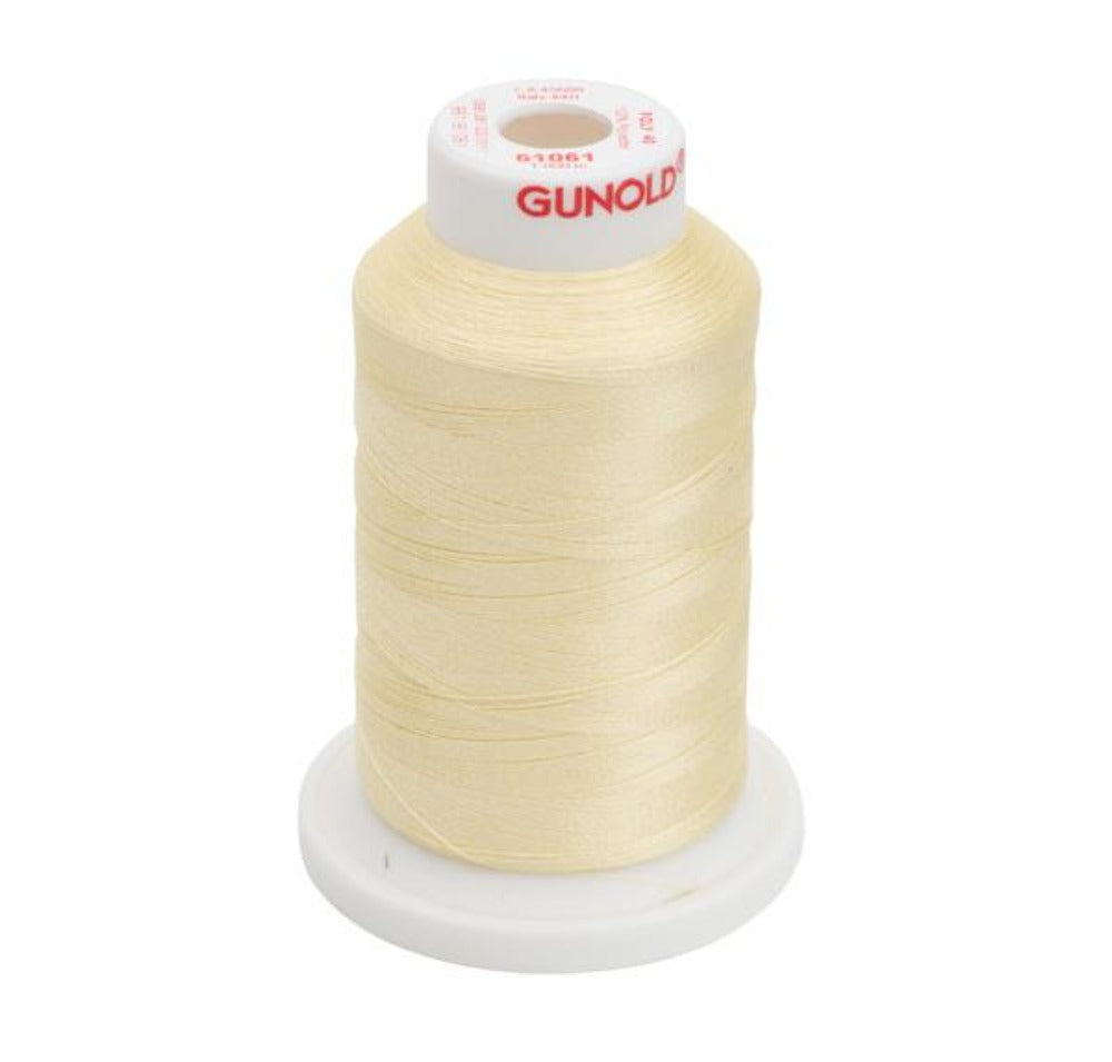 Gunold Embroidery Thread - POLY 40 - 1000m - 61061 - Pale Yellow — Ban ...