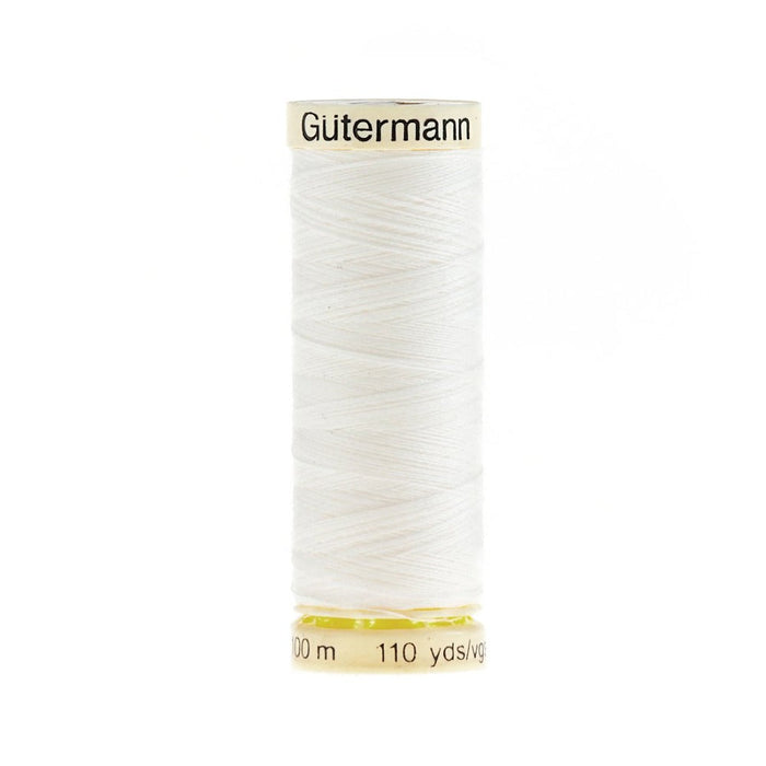 Col. 800 Gutermann Sew All Thread 100m Premium Quality 100% - White