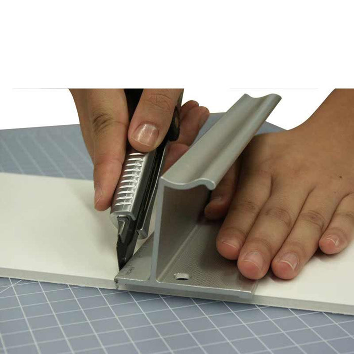 Aluminum Straight Edge Ruler with Handle, It Is A Aluminum Ruler, A Straight Edge Ruler and A Centimeter Ruler, Ideal Ruler for Cutting, Much Safer