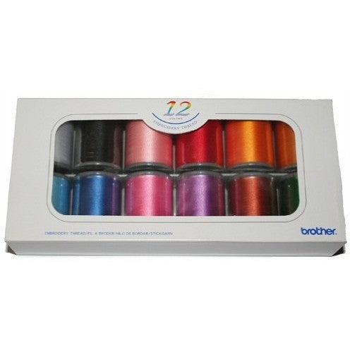 Brother Embroidery Threads - 12 Colors