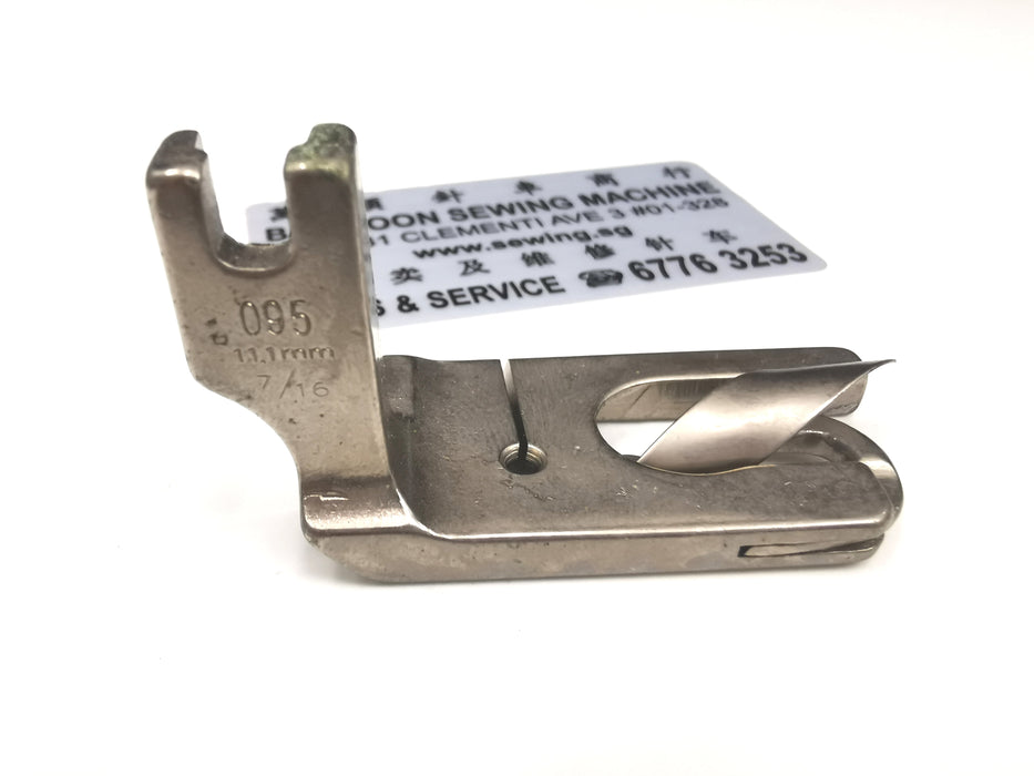 11.0 - 11.1mm 7/16" Hemmer Foot for Industrial / Lockstitch Sewing Machine