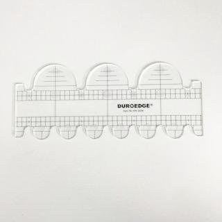 Duroedge Wave Ruler (Short) - Quilting Ruler (KR-2536) - Big Semi Circle