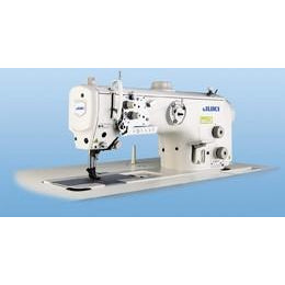 Juki LU-2810 Series, Semi-Dry, Unison-Feed, Lockstitch Machine with Vertical-axis 2.0 Fold-Capacity Hook Back Tack and Clutch Motor