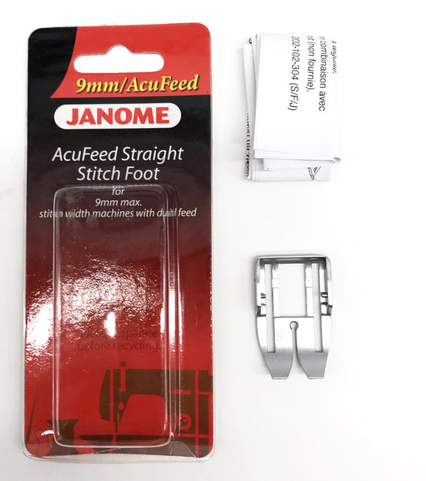 Janome Acufeed Straight Stitch Foot - 9mm (Original)