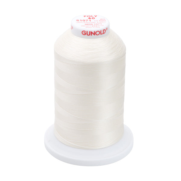 Gunold Embroidery Thread- POLY 40- 5000m- 61071 - Off White — Ban Soon ...