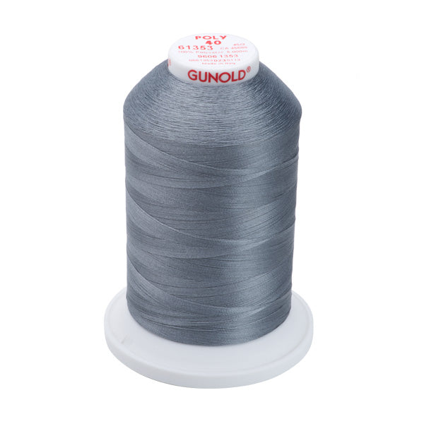 Gunold Embroidery Thread - POLY 40 - 5000m - 61353 - Battleship Gray ...
