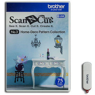Brother ScanNCut USB3 Pattern Collection | Home Deco Designs for ScanNCut Machines- Ban Soon Sewing Machine Pte Ltd