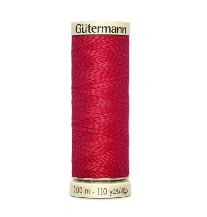 Col. 365 Gutermann Sew All Thread 100m Premium Quality 100% - Bright Red