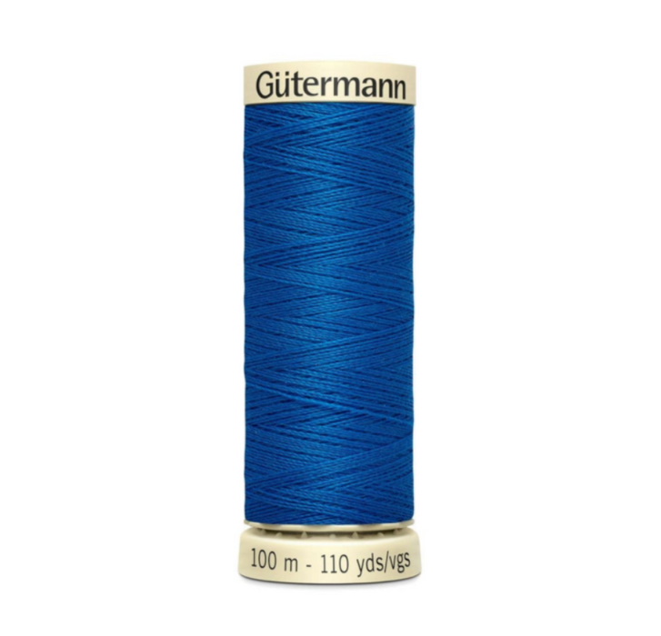 Col. 322 Gutermann Sew All Thread 100m Premium Quality 100% - Cobalt Blue