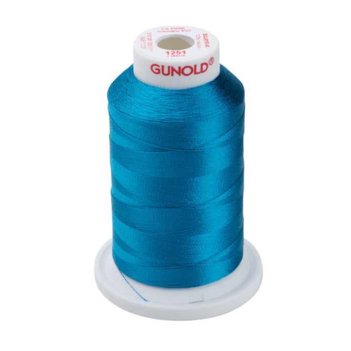 Gunold Embroidery Thread - SULKY 40 - 1000m - 1251 Bright Turquoise
