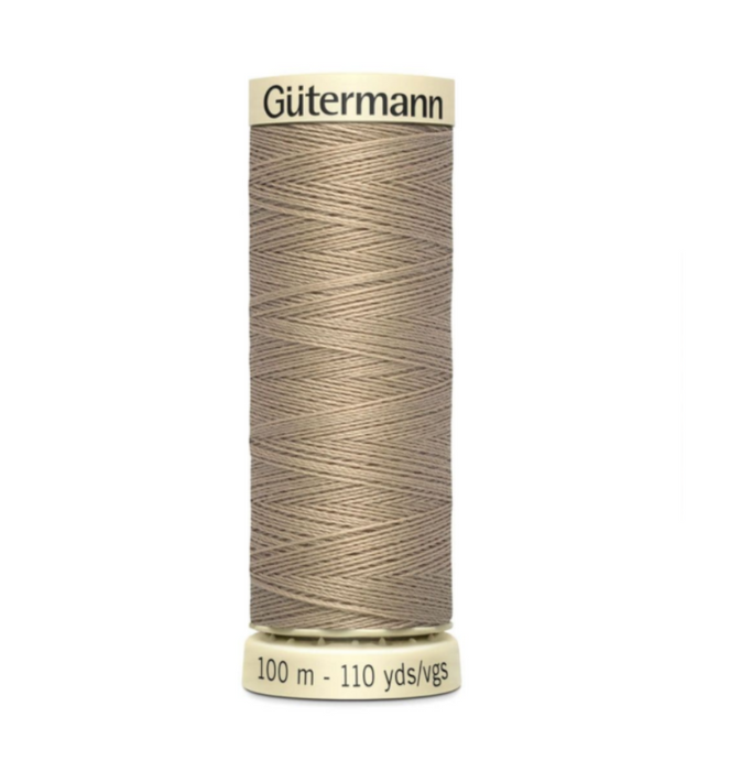 Col. 464 Gutermann Sew All Thread 100m Premium Quality 100% - Matt Mid - Beige