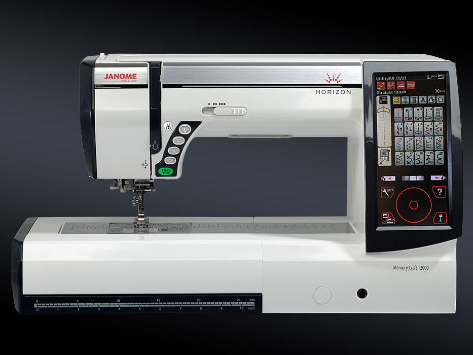 Janome Horizon Memory Craft 12000 - High-End Quilting & Embroidery Machine