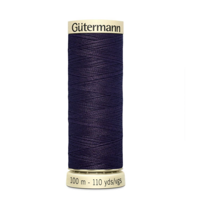 Col. 512 Gutermann Sew All Thread 100m Premium Quality 100% - Dark Grape Purple