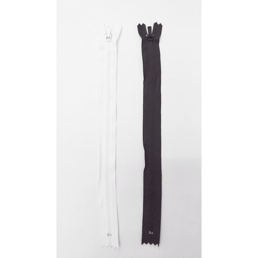 Normal Zipper (Black/White) Brand YKK | Zip - Ban Soon Sewing Machine Pte Ltd