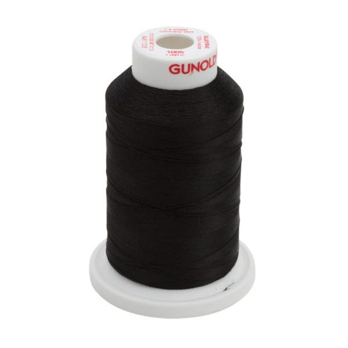 Gunold Embroidery Thread- POLY 40- 1000m- 61005- Black