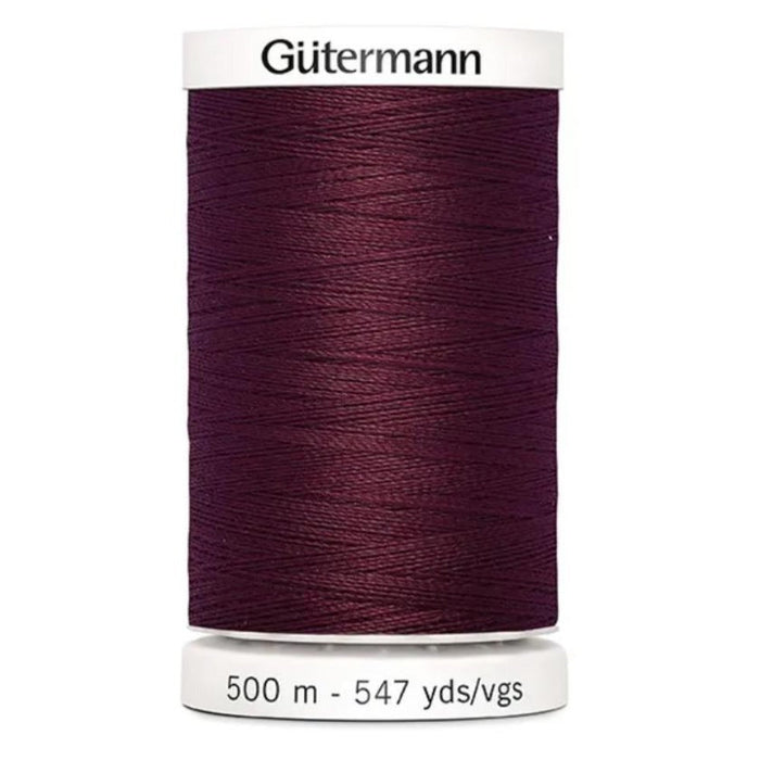Col. 369 Gutermann Sew All Thread 500m Premium Quality 100% - Dark Red Color