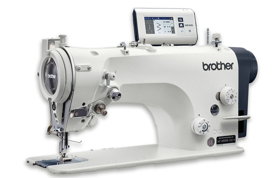 BROTHER Z-8550B  Electronic Direct Drive Zigzag Lock Stitcher Complete Set With Table , Stand and Castor Wheels ( Without Thread Trimmer )