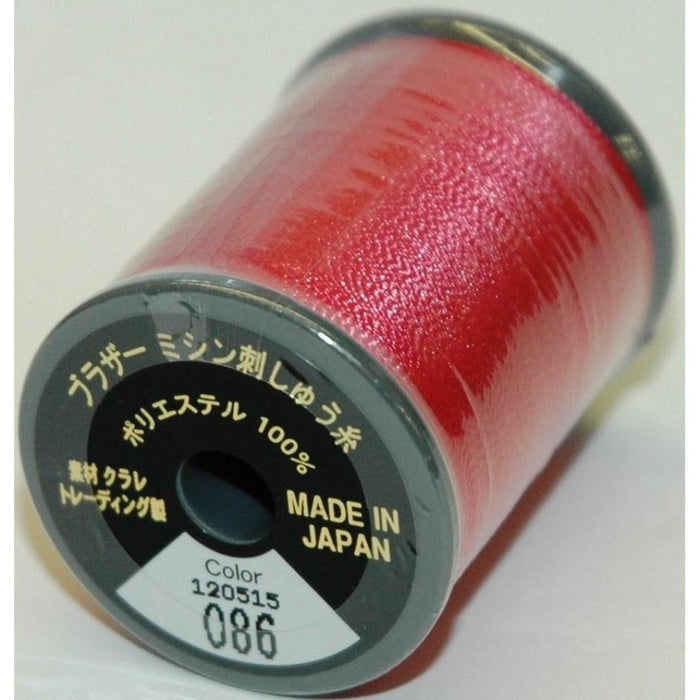 Col. 086 Brother Embroidery Threads - Deep Rose